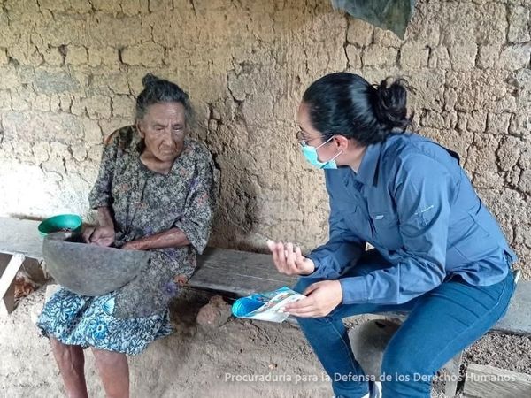 PDDH visita a familias de Macuelizo, departamento de Nueva Segovia.