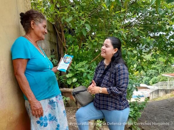 PDDH realiza visita directa a familias de El Jícaro, Departamento de Nueva Segovia.