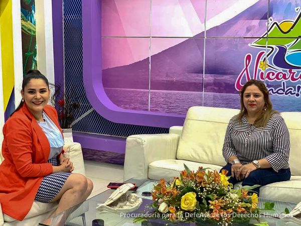 Procuradora Especial de las Personas con Discapacidad, Sandra López, participó en el segmento Pueblo en Contacto de Canal 6 Nicaragua.