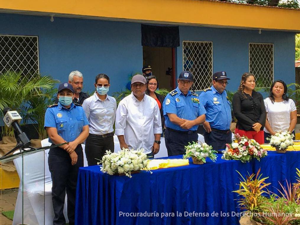 PDDH acompañó la inauguración de la Comisaría de la Mujer en el municipio de Villa El Carmen, departamento de Managua.