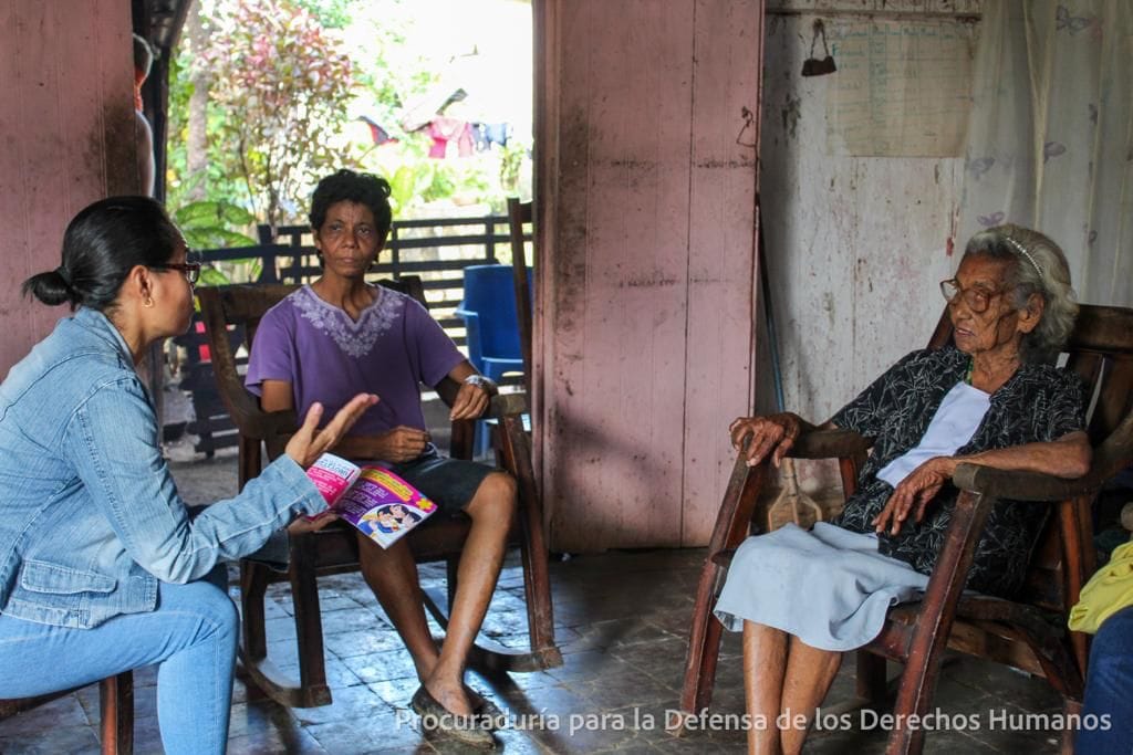 Visitas directas a familias de Tola, departamento de Rivas.