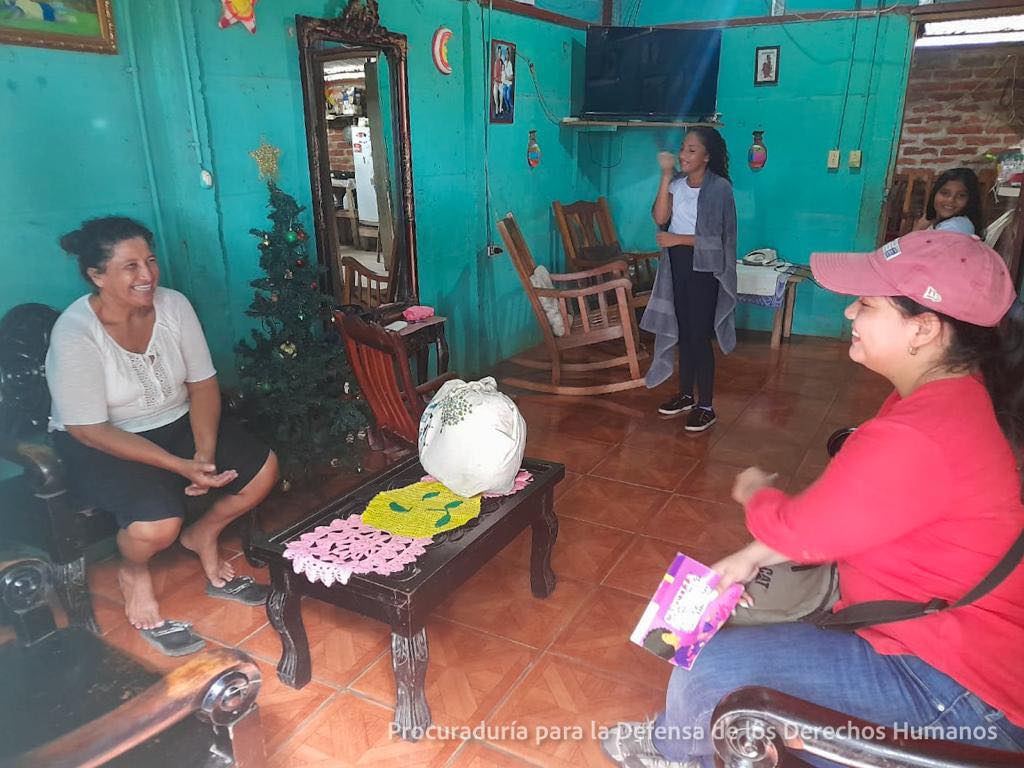 Visitas directas a familias de San Jorge, departamento de Rivas