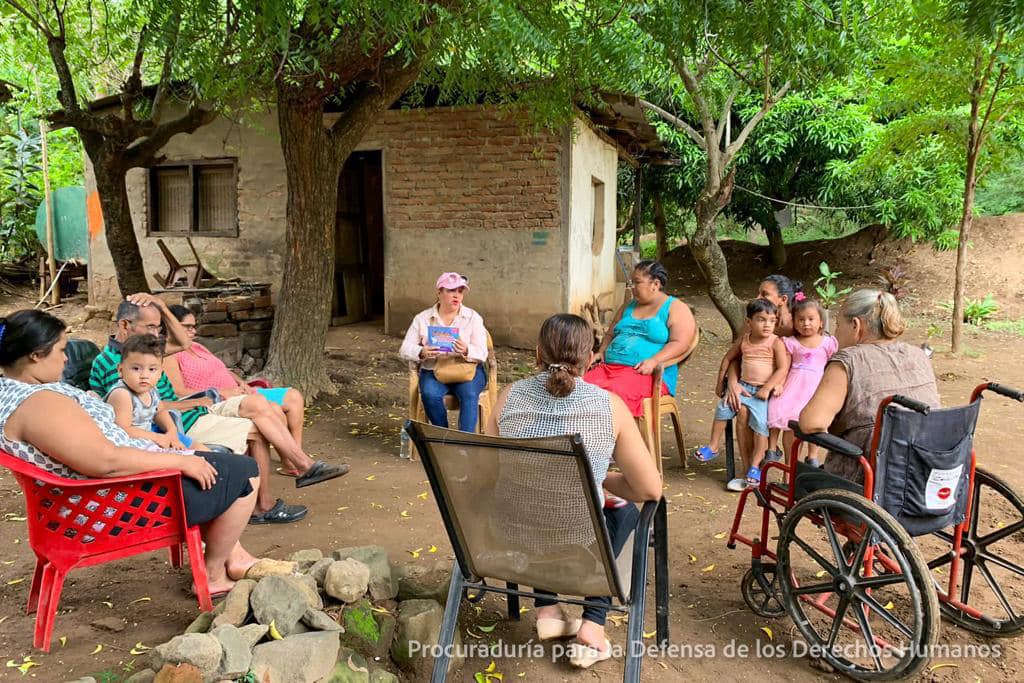 Realizamos visitas a familias de Tola departamento de Rivas.