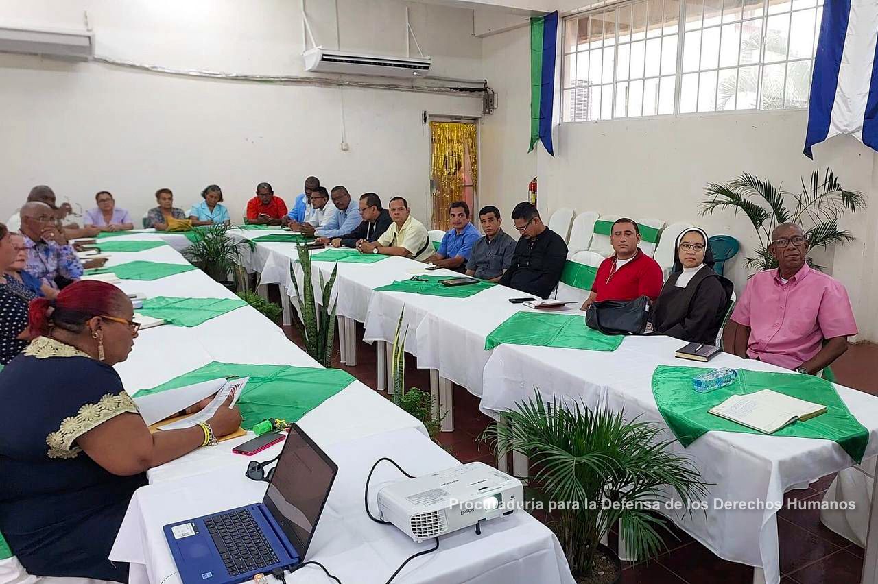 La PDDH realizó encuentro con lideres religiosos en la ciudad de Bluefields.